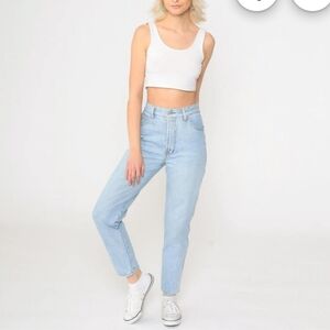 Vintage 90s Bongo Jeans Mom Jeans High Waisted Skinny Jeans Denim Tapered Sz 7